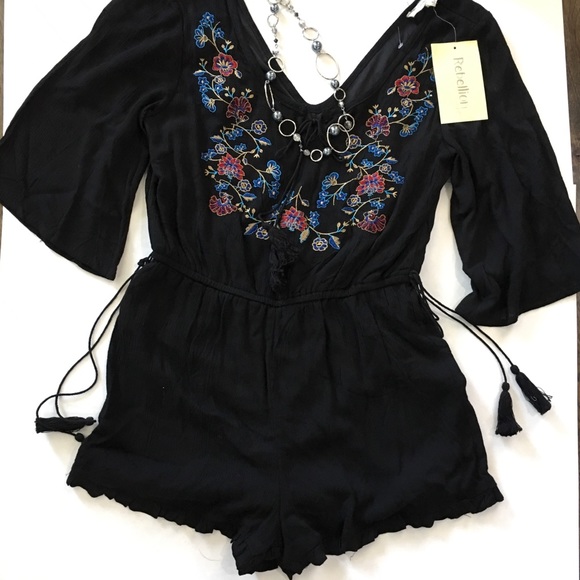 Rebellion Dresses & Skirts - Rebellion Floral Boho Romper NWT size Medium